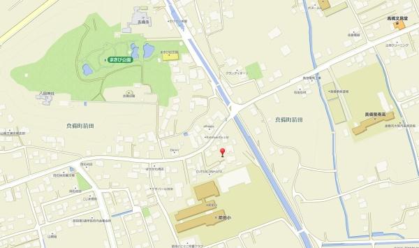 倉敷市真備町箭田の土地(現地案内図)