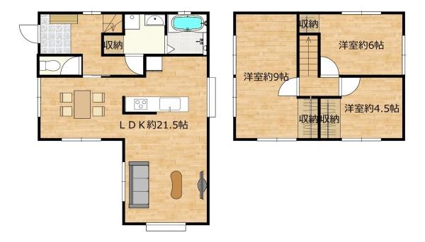 岡山市北区撫川の中古一戸建て