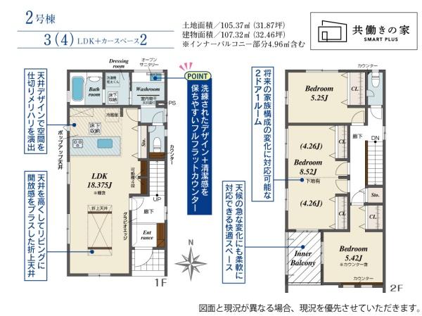 ブルーミングガーデン北区上中野２丁目　２号棟
