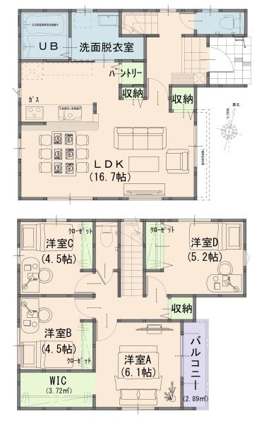 倉敷市福井１期　１号棟
