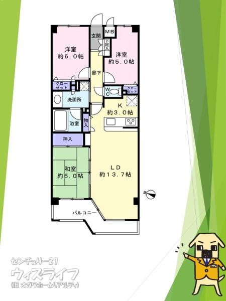 ●ベルドゥムール草加弁天６階●