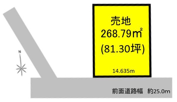 小牧市大字北外山の売土地