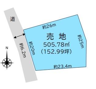 小牧市下小針中島三丁目　売地