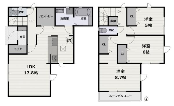 大山崎町鏡田(２号棟)新築戸建