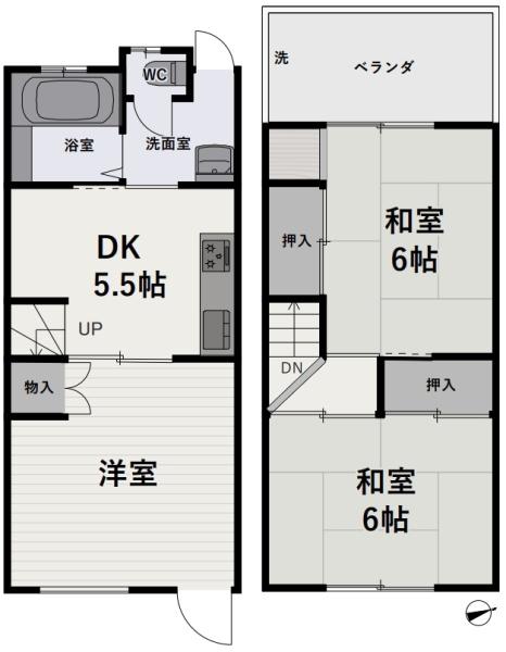 淀の原町　中古テラス