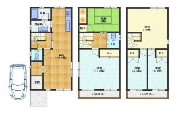 大山崎町大山崎鏡田　中古戸建