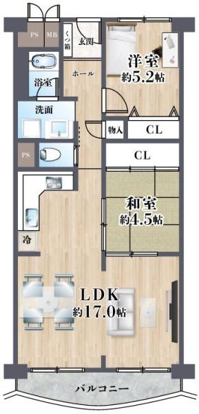メゾン水無瀬１号棟