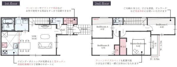 東上牧２丁目（２号棟）　新築戸建