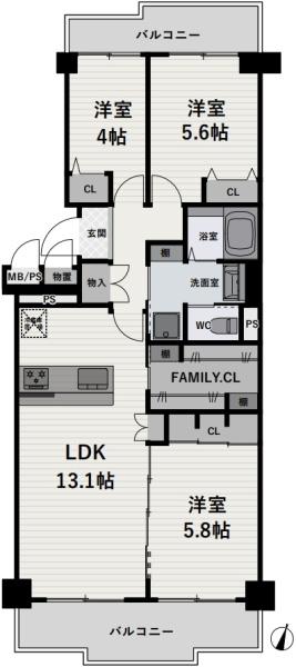 ユニライフ山崎４号棟