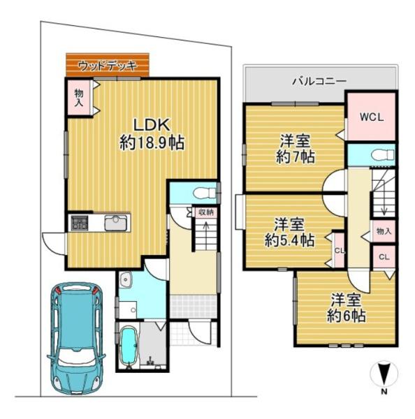 大山崎町字下植野小字寺門　中古戸建