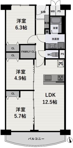 メゾン水無瀬３号棟
