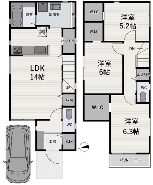 東上牧３丁目◆全４棟　新築戸建