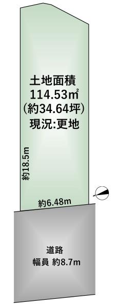 三島郡島本町山崎４丁目の土地