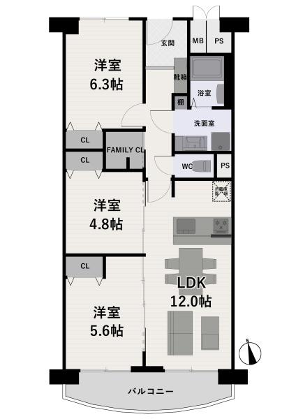 メゾン水無瀬４号棟