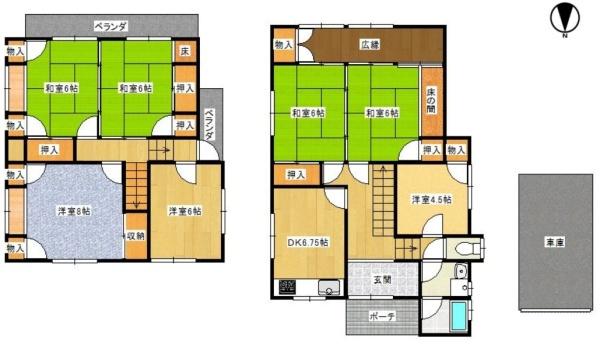 乙訓郡大山崎町字大山崎小字西山田の中古一戸建て