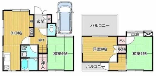 乙訓郡大山崎町字円明寺小字夏目の中古一戸建て