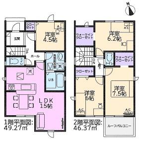 春日井市白山町新築分譲住宅　２号棟