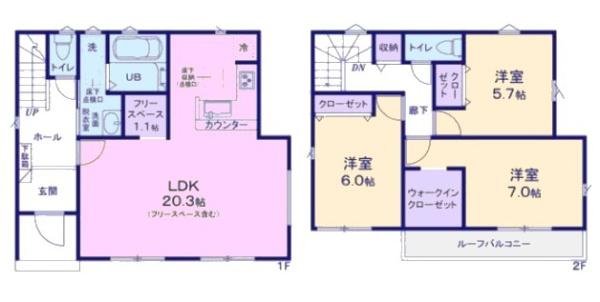 尾張旭市新居町新築分譲住宅　２号棟