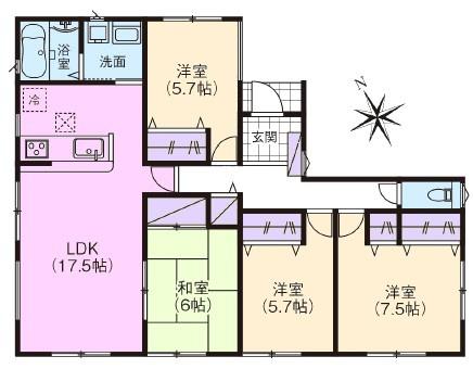 春日井市神屋町新築分譲住宅　１号棟