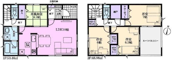 守山区上志段味新築分譲住宅　４号棟