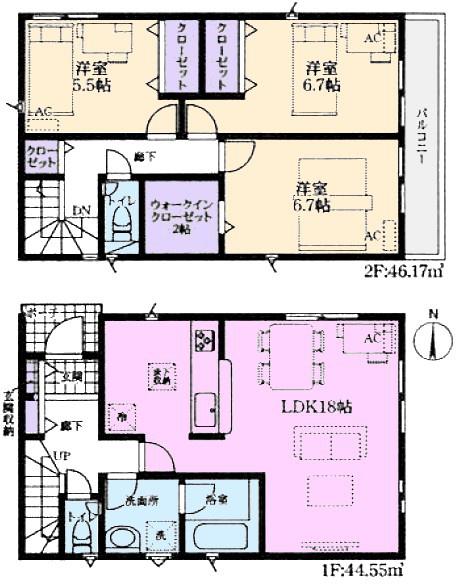 春日井市柏原町新築分譲住宅　５号棟