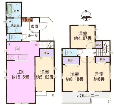 守山区中志段味新築分譲住宅　1号棟