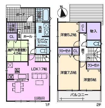 春日井市花長町新築分譲住宅　1号棟