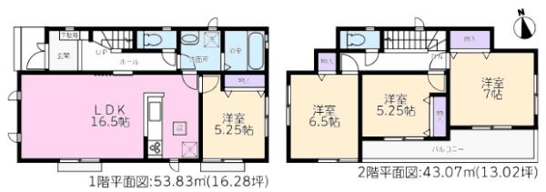 春日井市味美白山町新築分譲住宅　E号棟