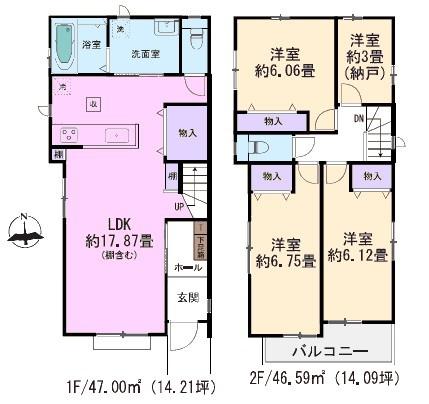 春日井妙慶町新築分譲住宅　１号棟