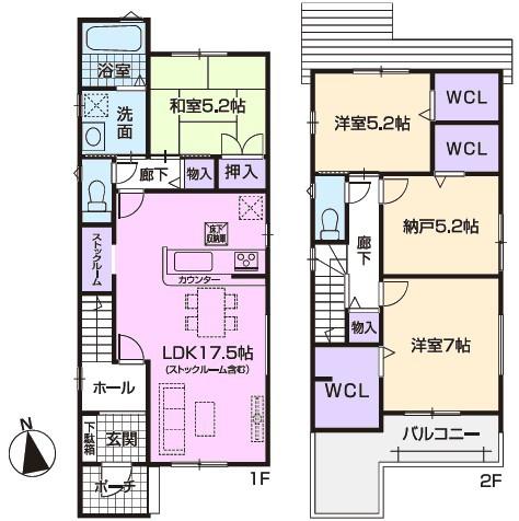 春日井市東野町西新築分譲住宅　1号棟