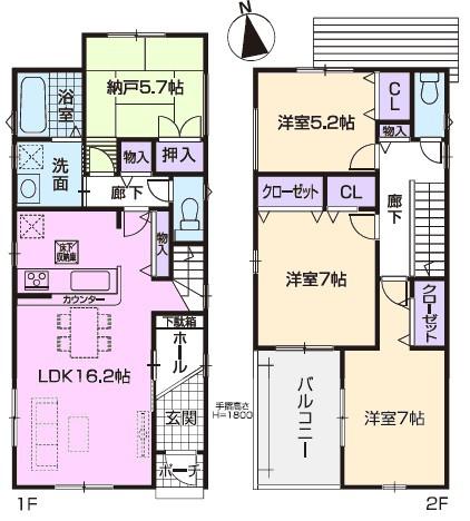 春日井市東野町西新築分譲住宅　３号棟