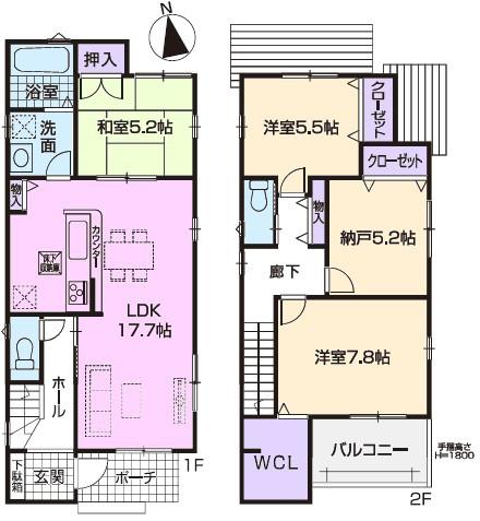 春日井市東野町西新築分譲住宅　４号棟