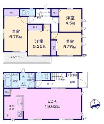 尾張旭市東大道町新築分譲住宅　２号棟