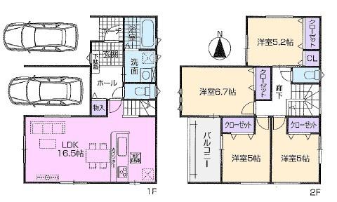 春日井市出川町新築分譲住宅　２号棟