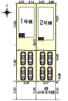 春日井市高蔵寺町北新築分譲住宅　１号棟
