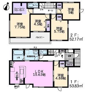 春日井市石尾台新築分譲住宅　２号棟