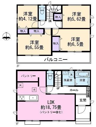 春日井市花長町新築分譲住宅　１号棟