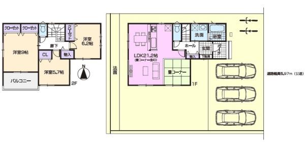 春日井坂下町新築分譲住宅　１号棟