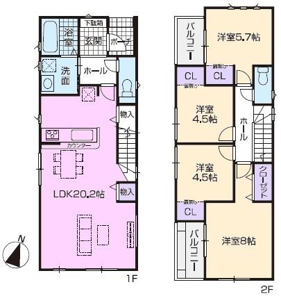 春日井市林島町新築分譲住宅 4号棟