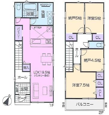 春日井市乙輪町新築分譲住宅　４号棟