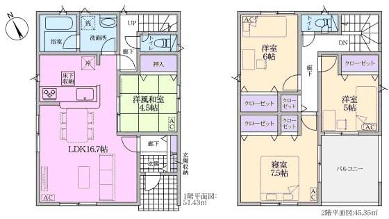 春日井市東野町新築分譲住宅　１号棟