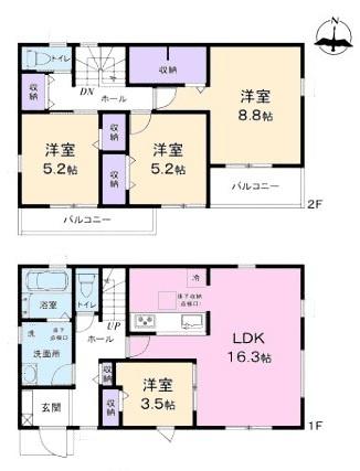 瀬戸市松原町新築分譲住宅　２号棟