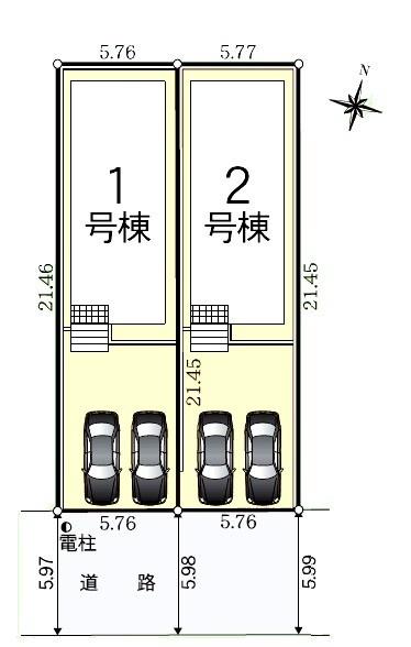 尾張旭市狩宿新町新築分譲住宅　２号棟