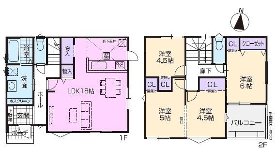 尾張旭市井田町新築分譲住宅　２号棟