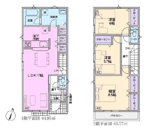 守山区天子田新築分譲住宅　１号棟
