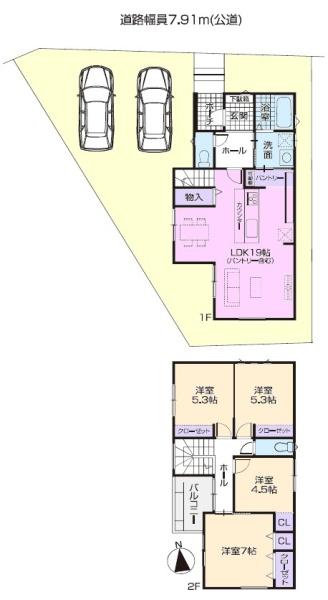 春日井市知多町新築分譲住宅　１号棟