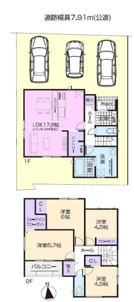 春日井市知多町新築分譲住宅 2号棟