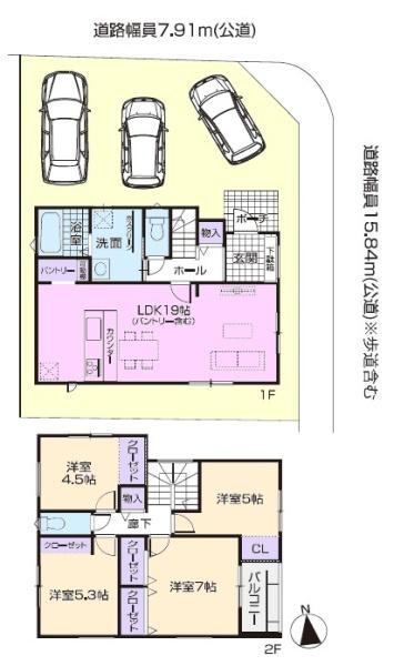 春日井市知多町新築分譲住宅　３号棟