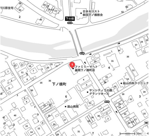 ライオンズマンション菜園(ファミリーマート盛岡下ノ橋町店)