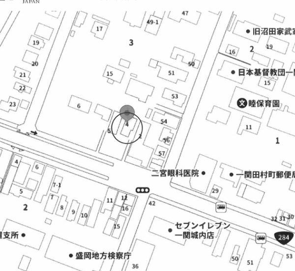 一関市　田村町　売地
